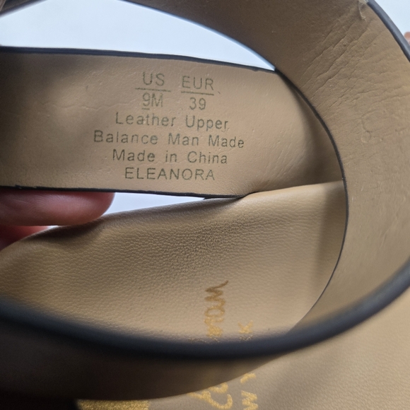 Sam Edelman Eleanora Lug Sole Brown Leather Buckle Sandals - Picture 6 of 6